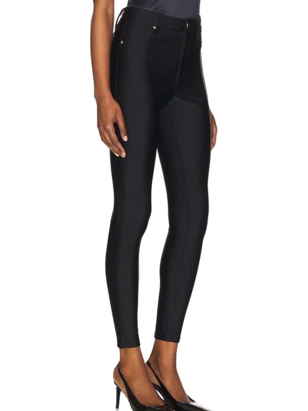 Good American Compression Shine Good Waist Leggings
